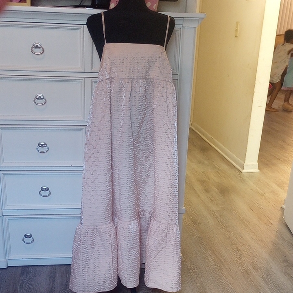 Kika Vargas x Target Light Cream Sleeveless Maxi Dress